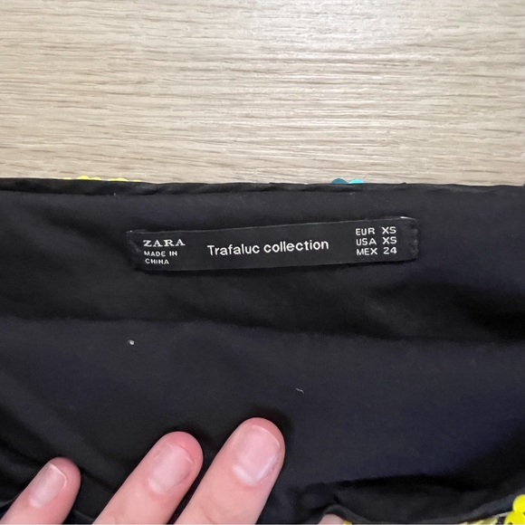 Zara - Striped Sequin Cropped Tie Tank - Size XS - Picture 7 of 8